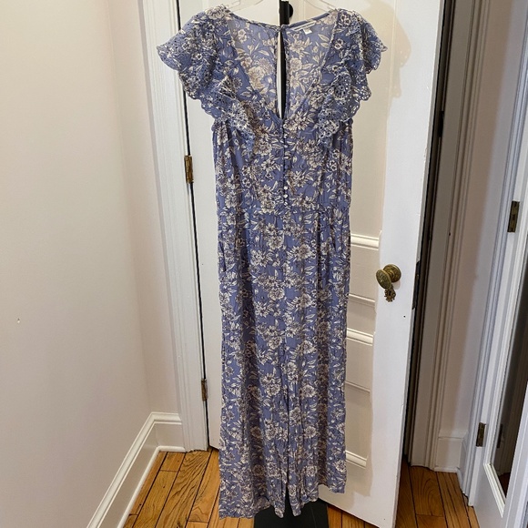 American Eagle Outfitters Blue/Lavender Jumpsuit - Size Medium - Picture 1 of 10